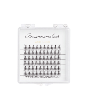 Cluster Lashes F - Series 60pcs SHORT MINI - Romanovamakeup