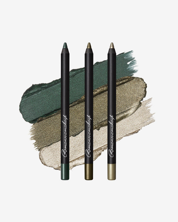 Emerald+Golden Apple+Pistachio GREEN PASSION TRIO - Romanovamakeup