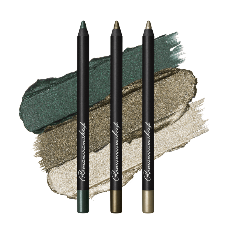 Emerald+Golden Apple+Pistachio GREEN PASSION TRIO - Romanovamakeup