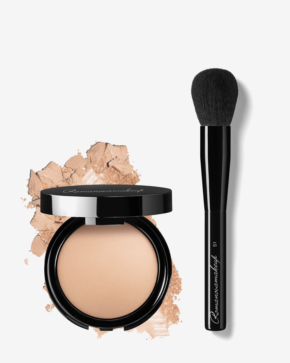 NUDE POWDER, S1 BRUSH MEDIUM - Romanovamakeup